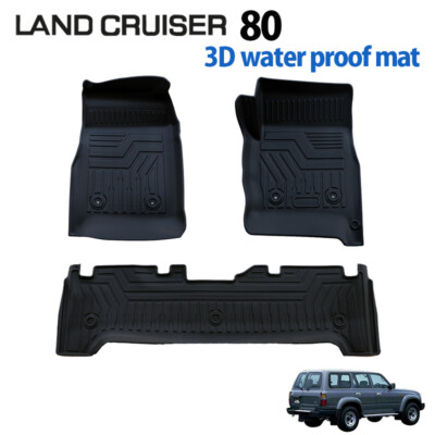 Toyota Land Cruiser 80 Series 3D Floor Mat 5-Seater Rubber Mat JDM Full Set 