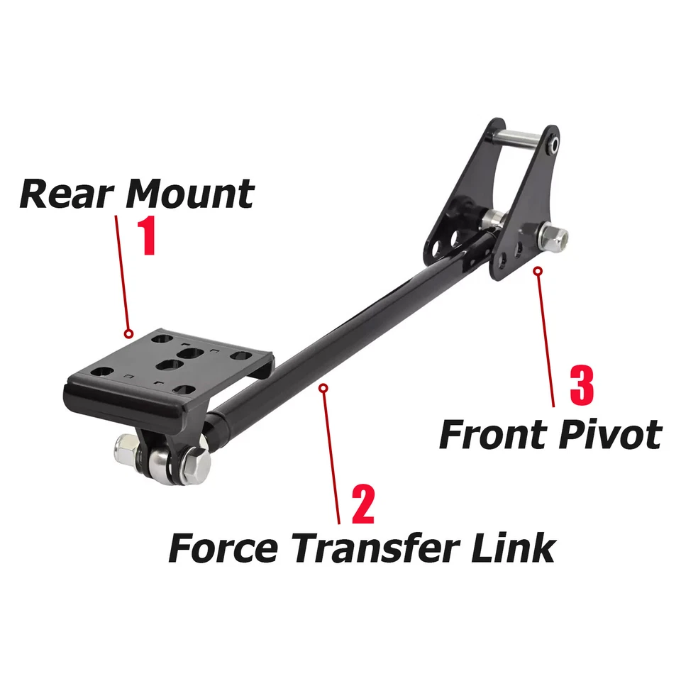 Kit de barra de tracción trasera de acero para camioneta Chevy/GMC C10 C15 eje volteado 1973-1987 Foto 3 de 4