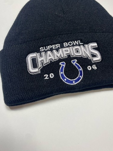Gorro campeón del Super Bowl de los Indianapolis Colts 2006 talla única con puños - Imagen 3 de 7