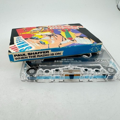Paul Shaffer - When The Radio Is On - Cassette Single - Letterman Bandleader! - Picture 3 of 3