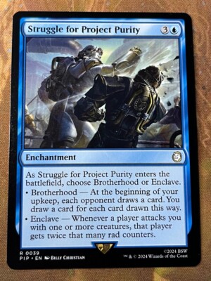 1x STRUGGLE FOR PROJECT PURITY - Fall Out  - MTG - Magic the Gathering