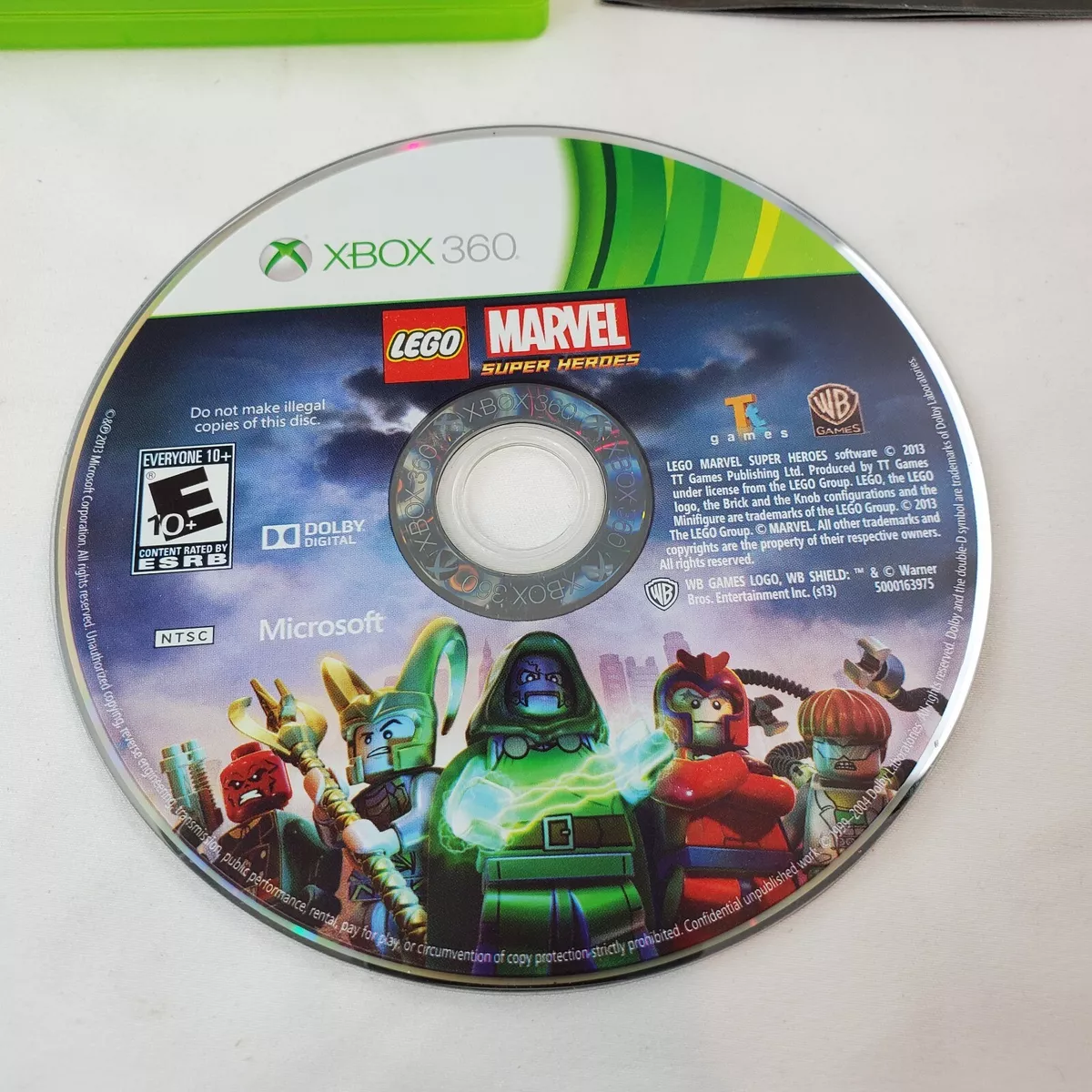 LEGO Marvel Super Heroes (Microsoft Xbox 360, 2013) Complete Tested VG Game