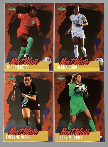 Four 2021 Parkside NWSL Next Wave Red Foil: Pickett Viens Cook Murphy