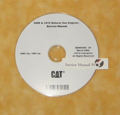 SENR3085 CAT 3408 3412 Natural Gas Engines Factory Repair Service Manual 6NB 7DB