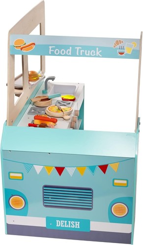 Personalized Wooden Food Truck Playset - 20 pieces for Ages 3+, Great Gift - Picture 9 of 9