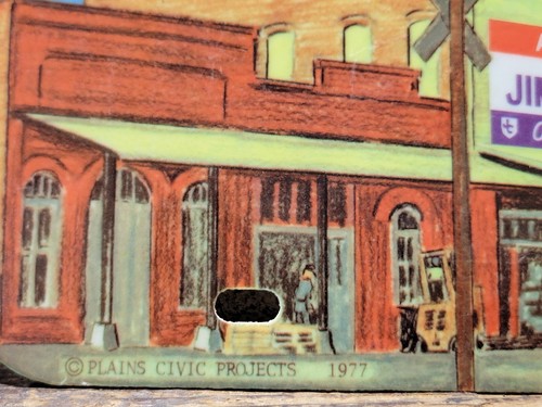 Targa vanità vintage 1977 Plains Georgia casa del presidente Jimmy Carter - Foto 2 di 6