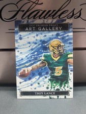 2021 Sage Hit Premier Draft Art Gallery Trey Lance sharp RC #AG-29