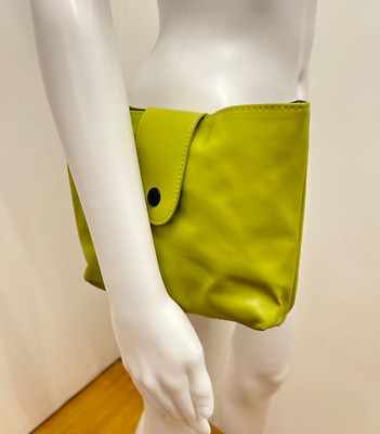Debenhams Betty Jackson Black Lime Green Mini Micro Small Clutch Bag