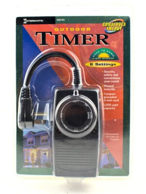 Intermatic Outdoor Timer / Six(6) Settings - Conserves Energy Dusk To Dawn