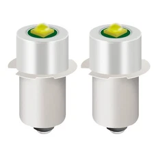 2 Pack LED Flashlight Replacement Bulb18V 12V 19.2V 6-24 Volt, and 3W 247LM