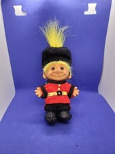 Vintage Russ 5" Around The World Lucky Troll From England Queens Guard Doll.
