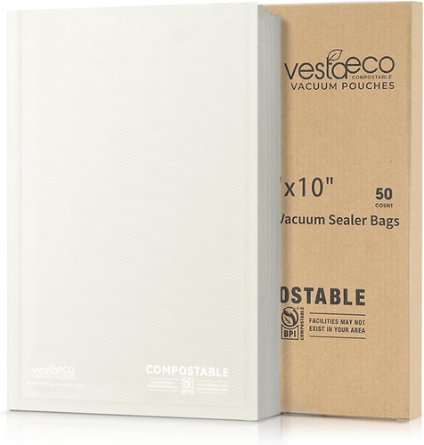 Compostable Vacuum Sealer Bags – Eco-Friendly, BPA-Free, Food-Safe Storage