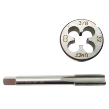 3/8-32 Thread Tap and Die Set RH 3/8 - 32 UNEF Tap Right Hand 3/8 x 32 HSS USA