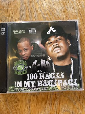 C-BO - 100 Racks in My Backpack CD Explicit Gangsta Rap Hip Hop DVD