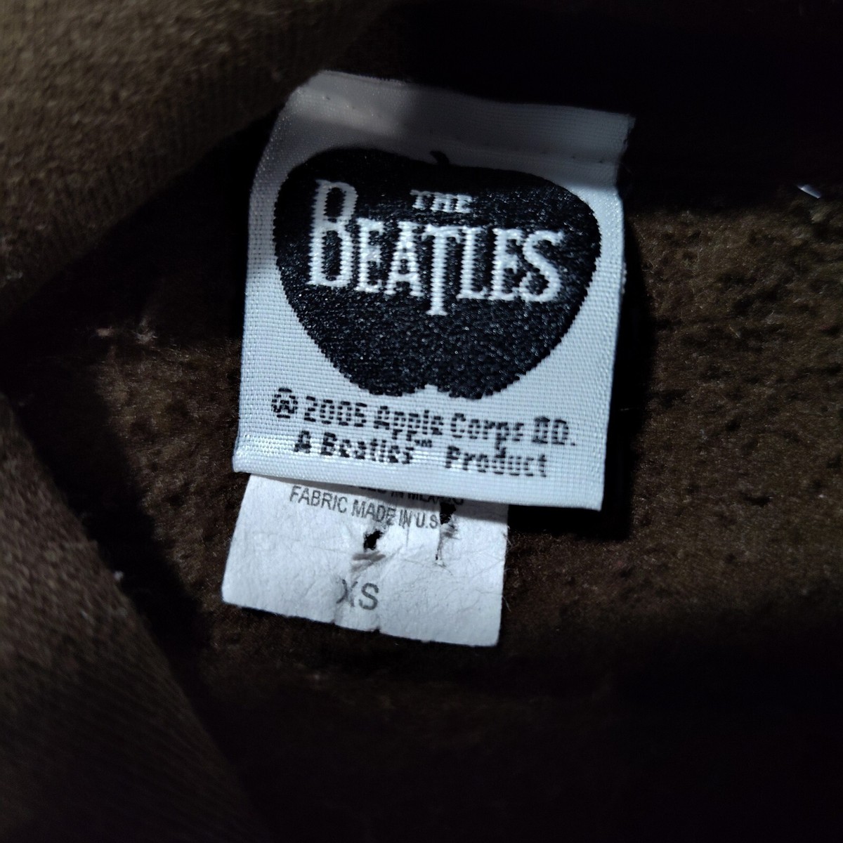 The Beatles 2005 Band Hoodie Sweatshirt Size XS Brown The Beatles 2005 Band Hoodie Sweatshirt Size XS Brown