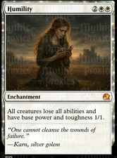 Humility High Quality Altered Art Custom Playtest Proxy Card