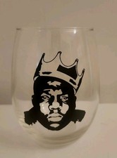 Notorious B.I.G. Biggie Smalls Wine Glass-  Limited Edition