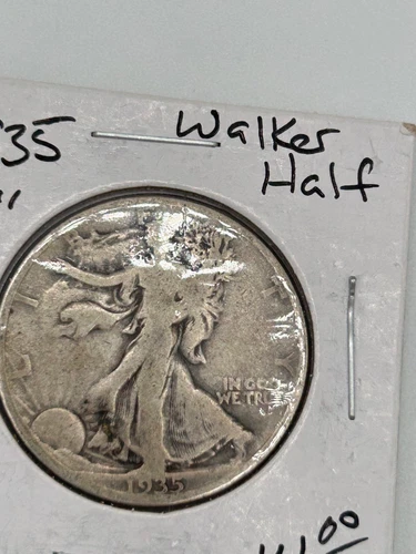 1935 S Walking Liberty 50¢. Entry price set at $90 AG melt or $32.