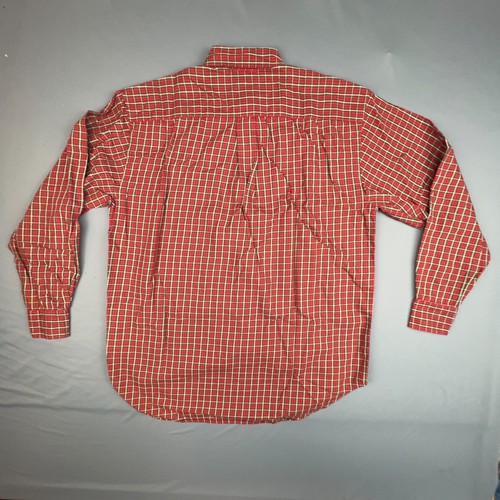 Gap Button Up Shirt Mens Small Red Plaid Long Sleeve Office Casual Workwear - Picture 2 of 7