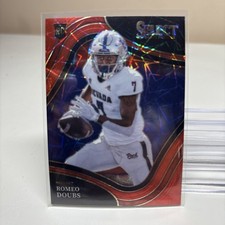 2022 Select Draft Picks Romeo Doubs Field Level Red Laser Prizm Packers Rookie