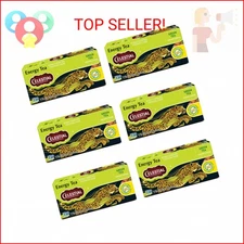 Celestial Seasonings Energy Green Tea, Caffeinated, 12 Tea Bags Box (Pack of 6)
