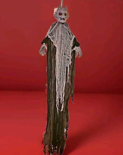 Amscan Halloween Teufel Dämon hängende Dekoration bewegliche Arme Hände 50" lang neu