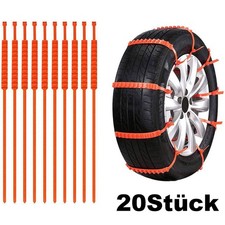 20 Stück Auto PKW Schneeketten Schnee kette Winter Reifenkette Anti-Rutsch Safe