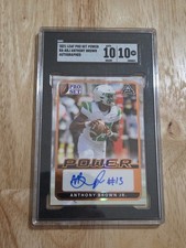 2021 Pro Set Power ANTHONY BROWN JR SGC 10 Autograph 10 Rookie Auto Oregon
