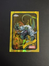 2025 Topps Chrome Marvel Lizard #85 - Yellow Lava Refractor