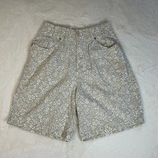 Vintage Gitano Womens Shorts High Waisted Floral Mom Jean Shorts Size 10