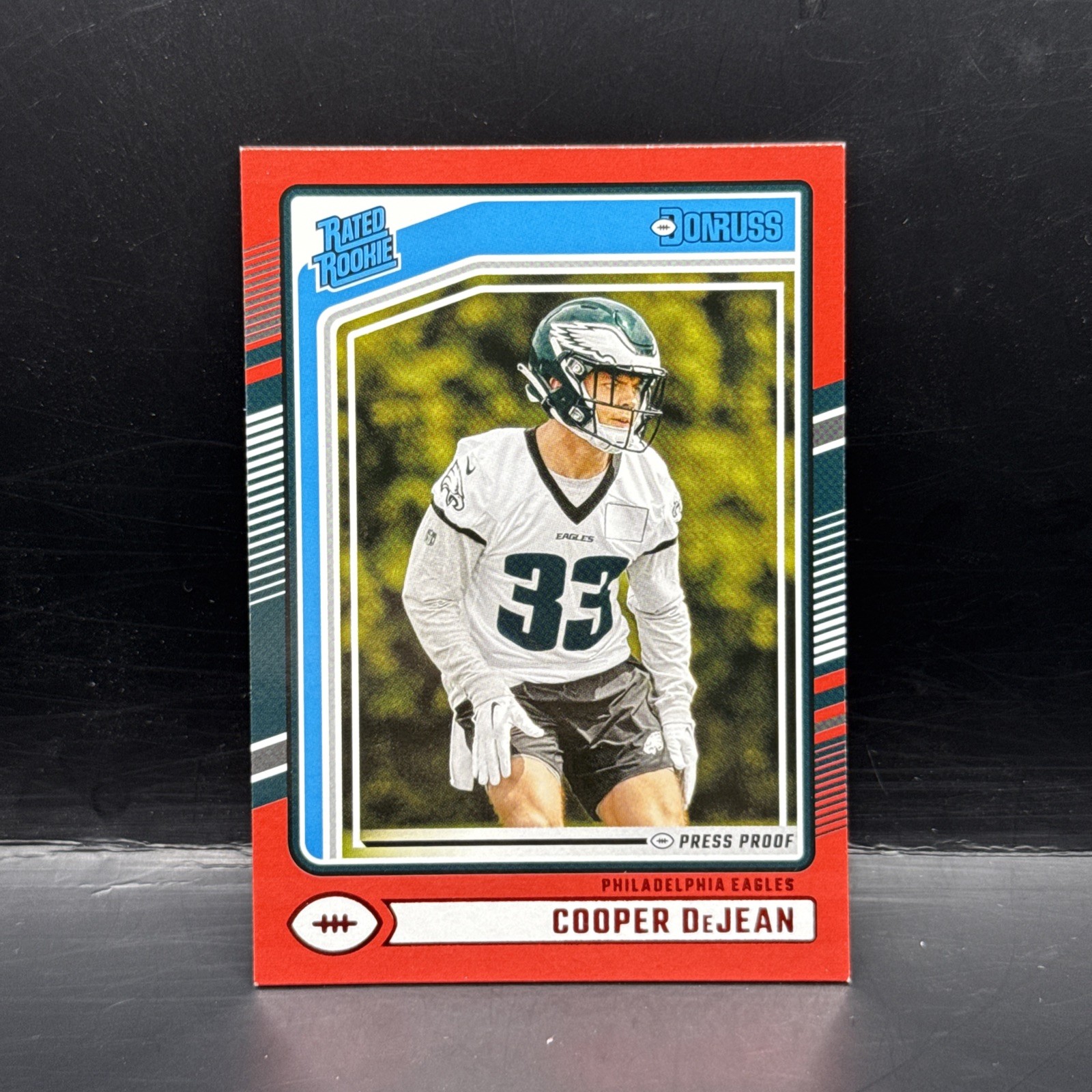 2024 Panini Donruss Rated Rookie Cooper DeJean #305 Red Press Proof (RC)