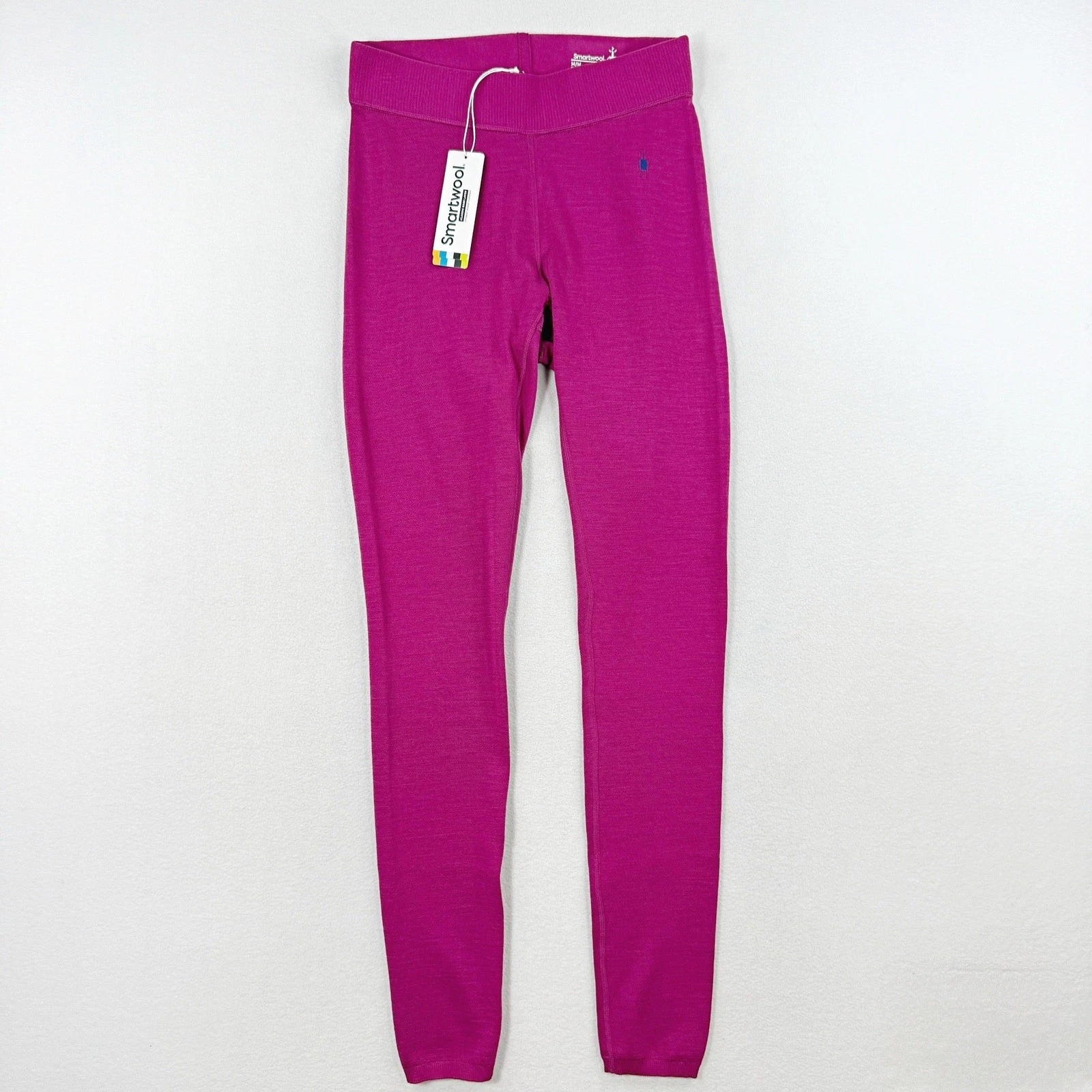 Smartwool Knit Thermal Baselayer Pant Size S Womens Wool Blend Festive Fuschia