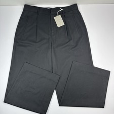 Everlane Women’s NWT Black The Way-High Drape Wide-Leg Trouser Pant 16/W37/L32