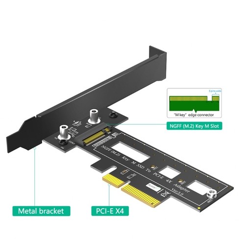 M.2 Key-M Slot NVME SSD to PCIExpress PCIE 4X Converters Computer Adapter Card - 第 6/8 張圖片