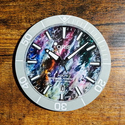 Oris Aquis Date Luxury Watch Dial Coaster Drink Holder Man Cave Bar Desk