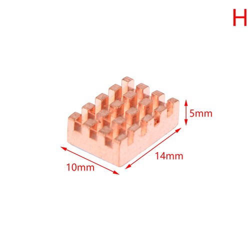 Copper Pin Heatsink Cooler W/Thermal Tape for Laptop GPU CPU VGA Chip Component - Afbeelding 14 van 15