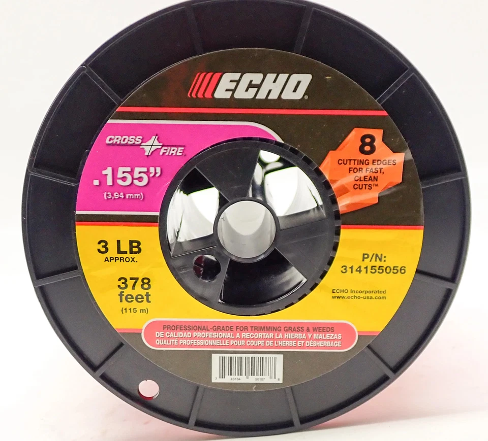 GENUINE ECHO CROSSFIRE TRIMMER LINE .155 3LB SPOOL  314155056 - Image 2 of 4