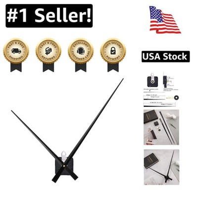 DIY Black Clock Movement with 17.8 Inch Hands - Perfect for Crafting Projects