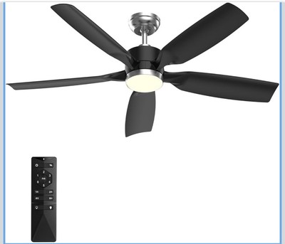Antarctic Star 52'' Smart Ceiling Fan with LED Light & Remote Control, 