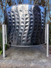 Fire Pit / BBQ * Washer Drum * Stainless Steel * With 3 Legs * Sent In Box