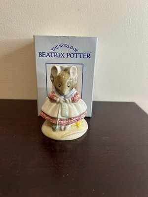 Royal Albert Beatrix Potter Figur ''Old Woman in a Shoe Knitting'' Originalverpackt