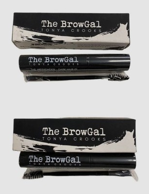 $54 The BrowGal Women's 01 Dark Hair The Weekender Overnight Brow Tint 2-Pack