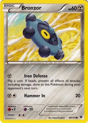 Bronzor - 60/124 - Common - Fates Collide - Lightly Played
