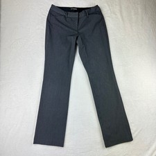 Express Dress Pants Womens Editor Straight 6R Gray Professional Office Siren