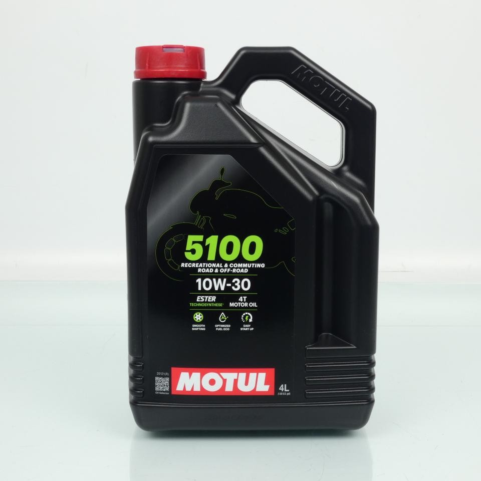 Huile Motul 5100 10W30 4T le lubrifiant idéal de vidange 4L