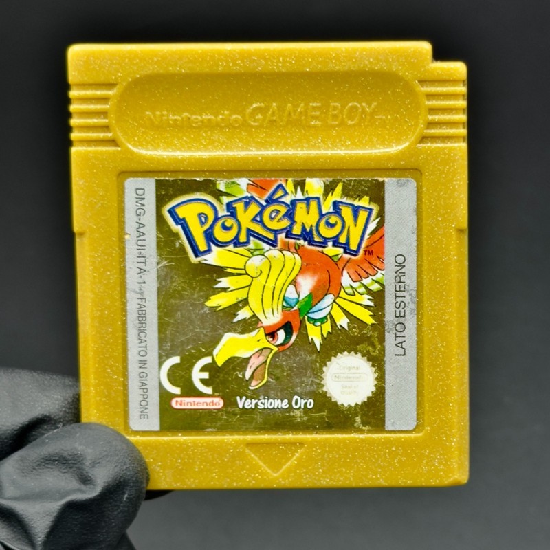 POKEMON GOLD VERSION NINTENDO GAME BOY COLOR ITA ORIGINAL CARTRIDGE IN ITALIAN