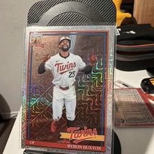 2026 Topps Series 1 - 1991 Topps Chrome Silver Pack Mojo Byron Buxton #91C-65