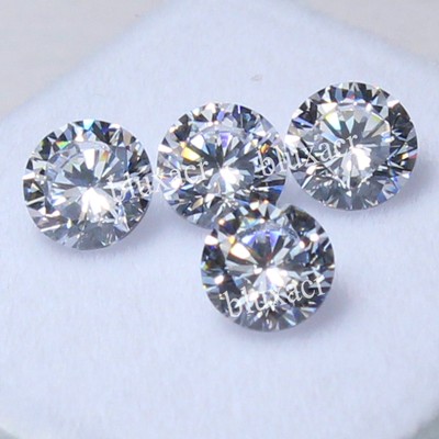 Natural Certified DE Color VVS1 3.50 mm Round Brilliant Cut White Diamond 4 Pcs