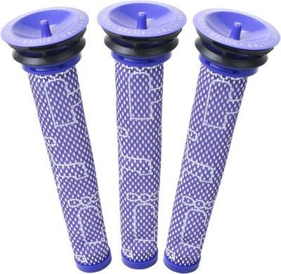 3 Pack Pre Filter Replacements for DC58 DC59 V6 V7 V8 Cordless Vacuum Cleaners