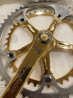 Vintage 1983 Campagnolo 50th Anniversary 170mm Crankset - Gold